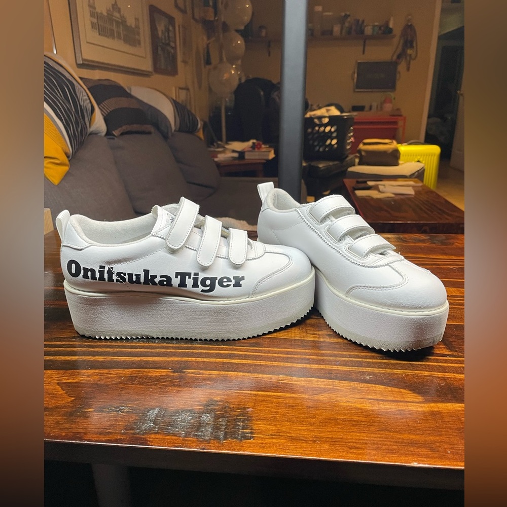 Onitsuka Tiger by Asics White Platform Sneakers